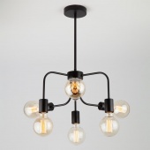 Подвесной светильник в стиле лофт Avion 70058/6 черный ЕВРОСВЕТ