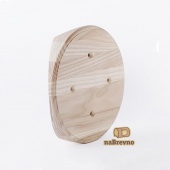 Накладка на бревно D220 мм. под распределительную коробку или светильник D145, ясень, KR4-220 naBrevno