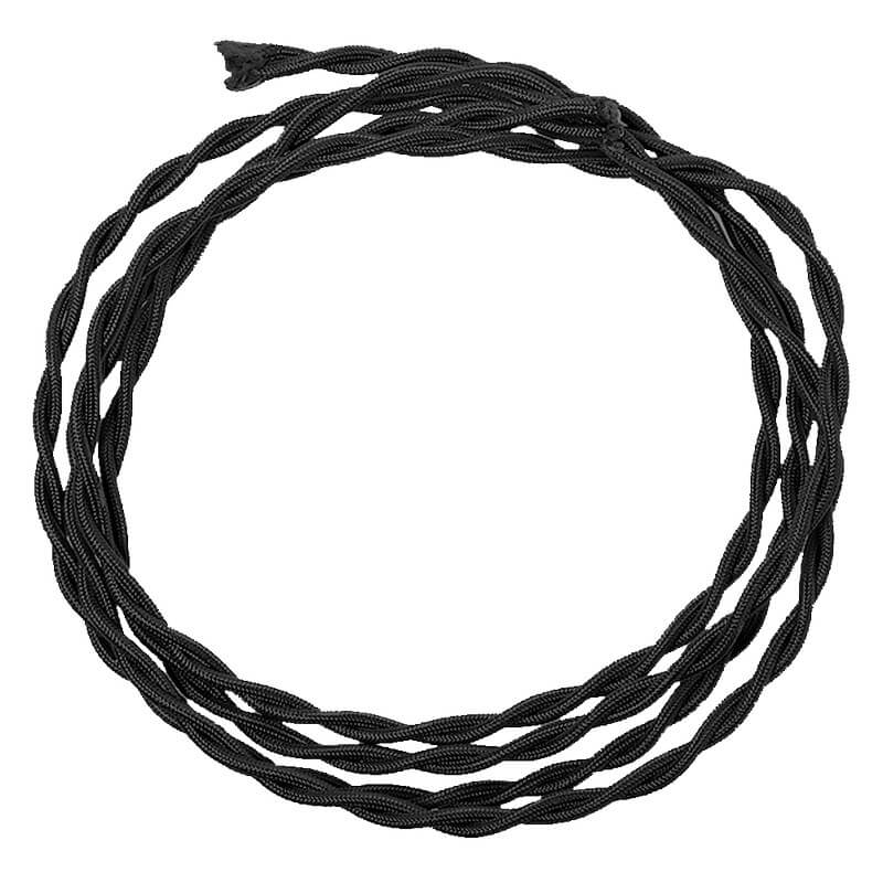 Ретро кабель электрический, черный, BLC 2*1.5 Salvador