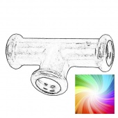 Тройник для труб D22 цветной Loft, RMFT-22S Retrika