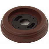 Рамка с пластиковой вставкой 1 местная, коричневый, овал, P150-K ФД КерамикЪ