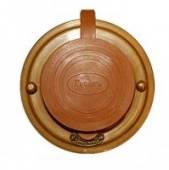 Розетка с заземлением и шторками, механизм Legrand, латунь, 04020И-80 ГусевЪ