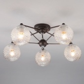 Люстра в стиле лофт Karo, 70077/5 графит ЕВРОСВЕТ