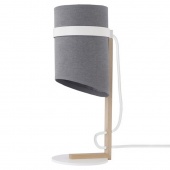 Лофт светильник настольный Emy, натуральное дерево, белый, 6916 Nowodvorski