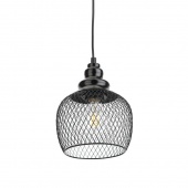 Лофт светильник подвесной PL8 BK E27, черный, Б0037455 Эра