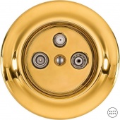 Ретро розетка TV/R/SAT проходная золотой глянцевый OPAUGsTVa Katy Paty