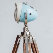 Мото-торшер, регулируемая высота 100-180 см., HighwayStar SkyBlue Vstileretro