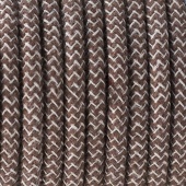 Ретро кабель электрический 2*0.75, темный зигзаг, Cab.D73 Merlotti cavi