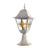 Ретро светильник уличный наземный Berlin, белый, золотистый, A1014FN-1WG Arte Lamp