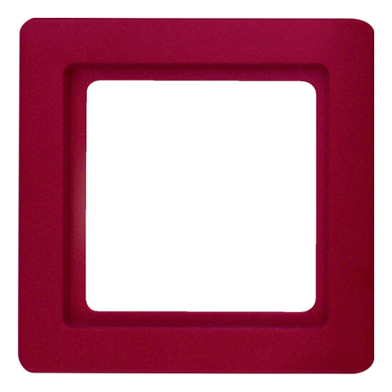 Дизайнерская рамка 1 местная, красный, бархатный лак, 10116062 Berker, серия Q.1