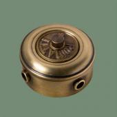 Распаечная коробка D80, Роматти, светлая латунь, (трубка D12) RD31-80L-12 Romatti