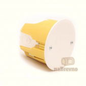 Одноместная герметичная распределительная коробка в дерево Kopos 73, KK1-73*70-D, желтый, naBrevno