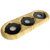 Рамка 3 местная, сосна, GE30703-11 МезонинЪ, серия Усадьба