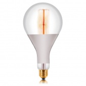 Ретро лампа накаливания PS160R F2, E40, прозрачная, 052-108 Sun Lumen