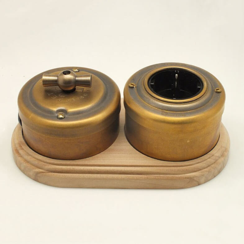 Подложка 2 местная, овал, "натурал" PE2NAT VINTAGE-BRASS Подложка 2 местная, овал, "натурал" PE2NAT VINTAGE-BRASS