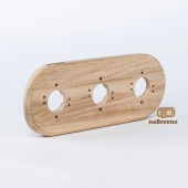 Тройная накладка на бревно D200 мм., дуб, R3-200-D naBrevno, серия Ретро