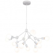 Люстра подвесная в стиле лофт Kenner, белый, LSP-8270 Lussole