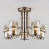 Люстра в стиле лофт Coppa, 60085/5 античная бронза ЕВРОСВЕТ