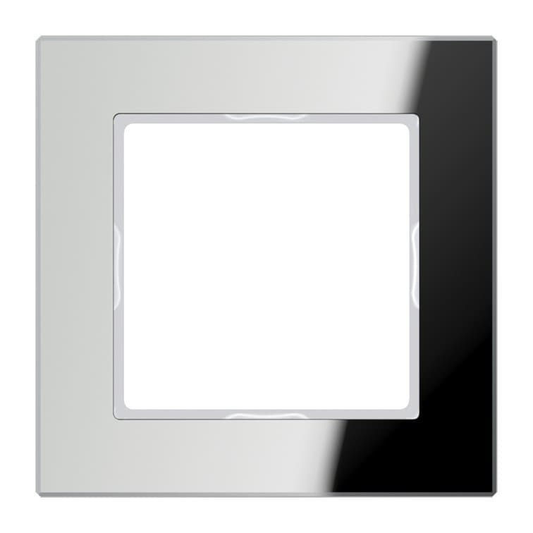 Дизайнерская рамка 1 местная, зеркальное стекло, AC581GLSI Jung, серия A Creation