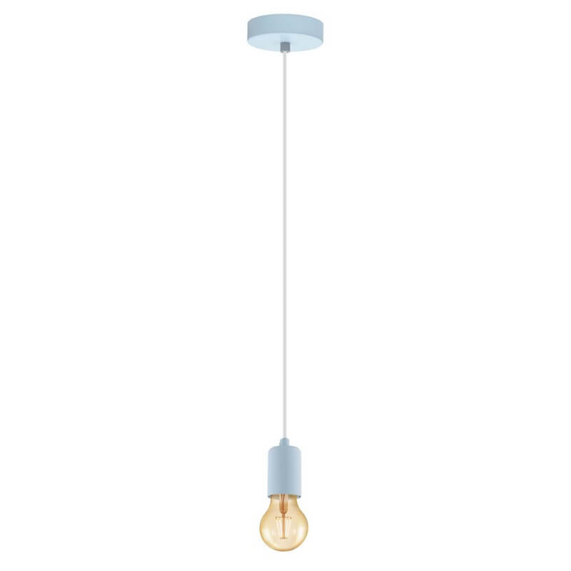 Лофт светильник подвесной Yorth-P, голубой, 49018 Eglo