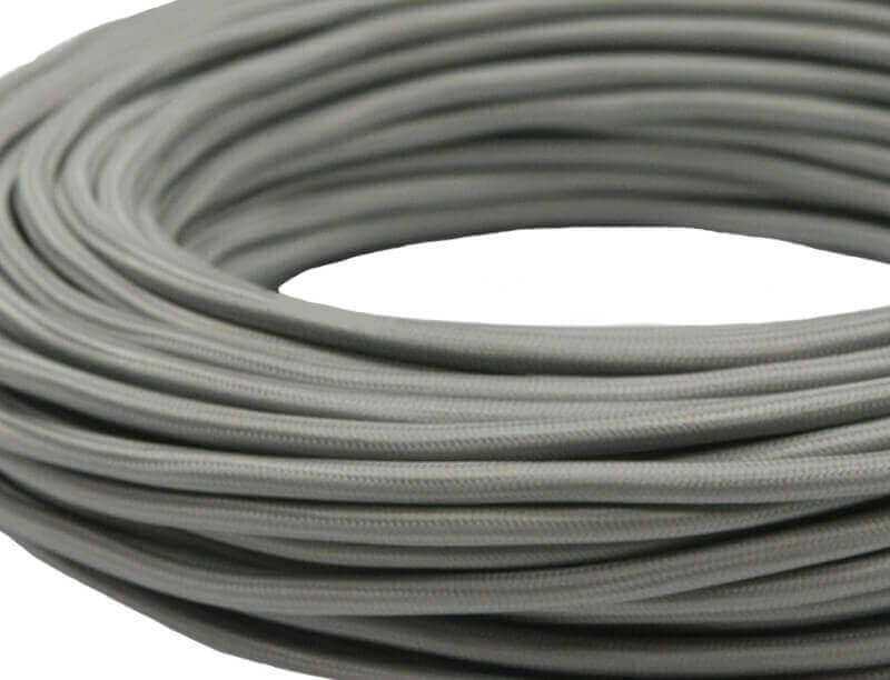 Ретро кабель круглый электрический (50м) 2*2.5, серый, серия Loft, Interior Electric