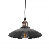 Лофт светильник подвесной PL3 BK/RC E27, черный, Б0037435 Эра