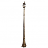 Ретро фонарь уличный Atlanta, черный, золотистый, A1047PA-1BN Arte Lamp