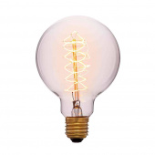 Ретро лампа накаливания G125 F5, E27, золотая, 053-662 Sun Lumen