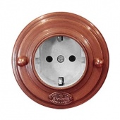 Розетка с заземлением, механизм Legrand, медь, 03030И-80 ГусевЪ