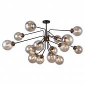 Люстра потолочная в стиле лофт Ontario, черный, LSP-8258 Lussole