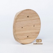 Накладка на бревно D200 мм. под распределительную коробку или светильник D130, дуб, KR3-200-D naBrevno