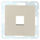 Накладка розетки компьютерной/ телефонной с суппортом, бежевый, 866101-0 LK Studio, серия LK60