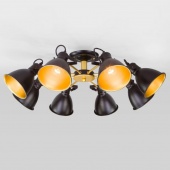 Люстра в стиле лофт Denley, 70112/8 черный ЕВРОСВЕТ