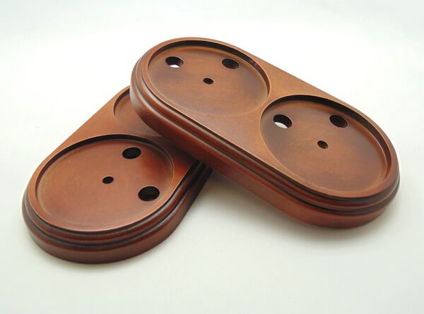 Подложка 2 местная, овал, "дуб почтенный", PE2OAK VINTAGE-BRASS Подложка 2 местная, овал, "дуб почтенный", PE2OAK VINTAGE-BRASS