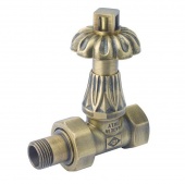 Ретро вентиль термостатический прямой для радиатора 3/4" бронза V68520MA Сarlo Poletti