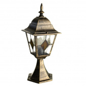 Ретро светильник уличный наземный Berlin, черный, золотистый, A1014FN-1BN Arte Lamp