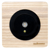 Розетка антенная TV, натуральный ясень+черный, ROC1-AN/1E21101303 Ruwel