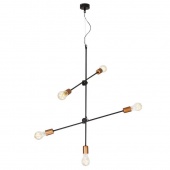 Люстра подвесная Sticks в стиле лофт, черный, 6270 Nowodvorski