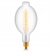 Ретро лампа накаливания ВТ180 F5, E40, прозрачная, 053-822 Sun Lumen