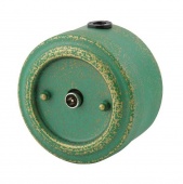 Ретро розетка ТВ зеленая патина, М1-30-28 Vintage