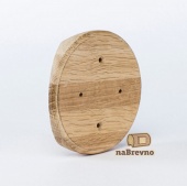 Накладка на бревно D180 мм. под распределительную коробку или светильник D100, дуб, KR1-180-D naBrevno
