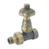 Ретро вентиль термостатический прямой для радиатора 1/2" латунь V168510MA Сarlo Poletti