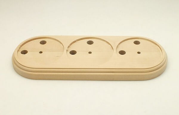 Подложка 3 местная, овал, "натурал" PE3NAT VINTAGE-BRASS Подложка 3 местная, овал, "натурал" PE3NAT VINTAGE-BRASS