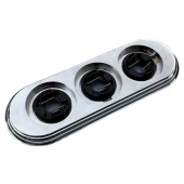 Рамка 3 местная хром BF1-630-30 BIRONI