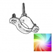 Клипса фиксации труб D15 цветная Loft, RMFK-15S Retrika