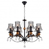 Люстра подвесная в стиле лофт, черный, LSP-8104 Lussole