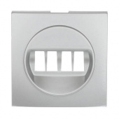 Накладка аудио-розетки, серебристый металлик, 867403 LK Studio, серия LK60