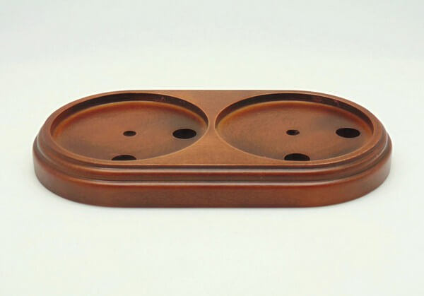 Подложка 2 местная, овал, "дуб почтенный", PE2OAK VINTAGE-BRASS Подложка 2 местная, овал, "дуб почтенный", PE2OAK VINTAGE-BRASS