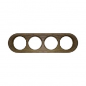 Рамка 4 местная овал дуб зеленый О14ДЗ Salvador