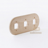 Тройная накладка на плоскость, дуб, R3-0-D naBrevno, серия Ретро